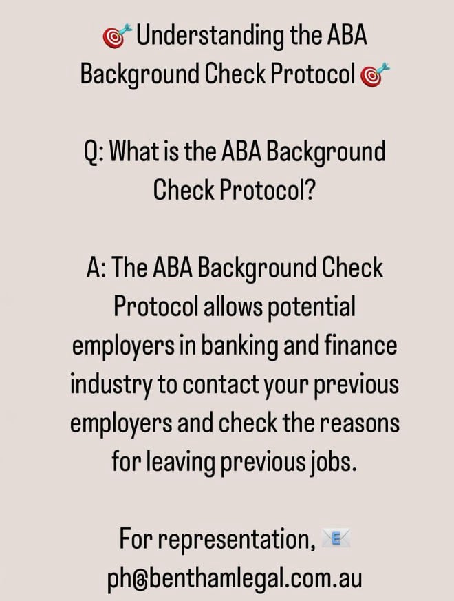 understanding the aba background check protocol