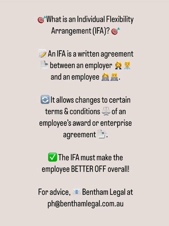 what are individual flexibility agreements (ifa)