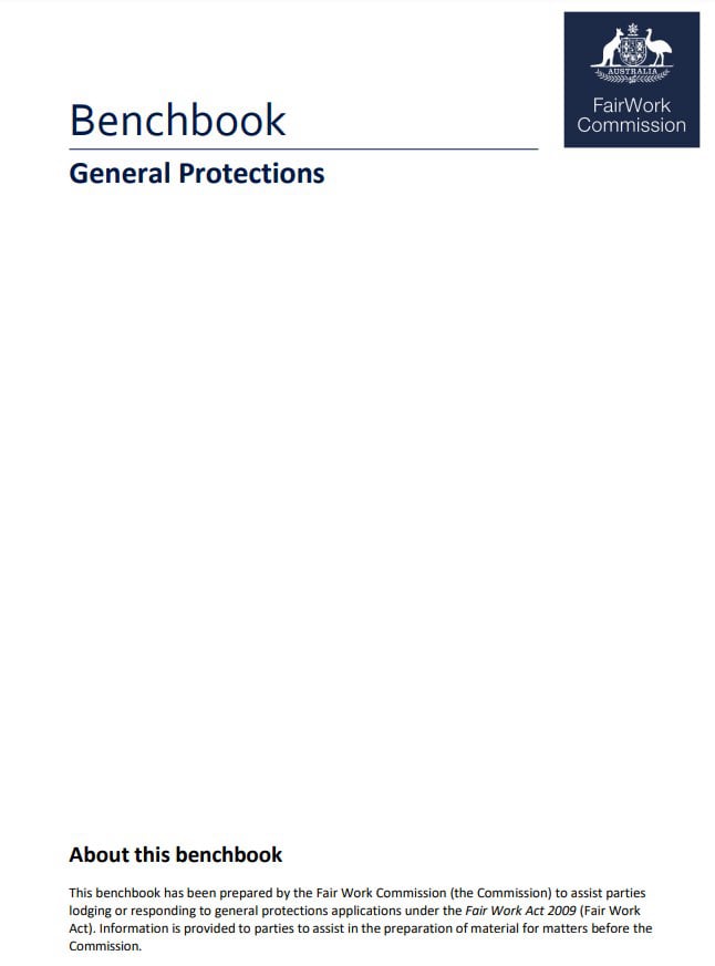 Fair Work Commission General Protections Benchbook